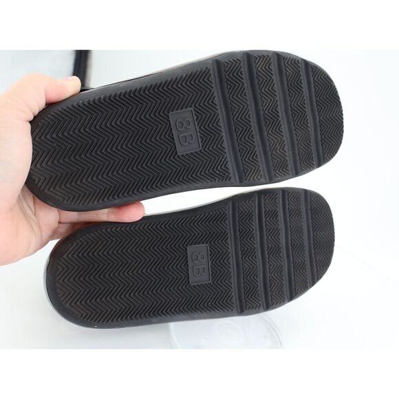 Tory Burch Crisscross Strap Bubble Jelly Sandal Size 8 B Black Slingback Flats - Picture 8 of 9